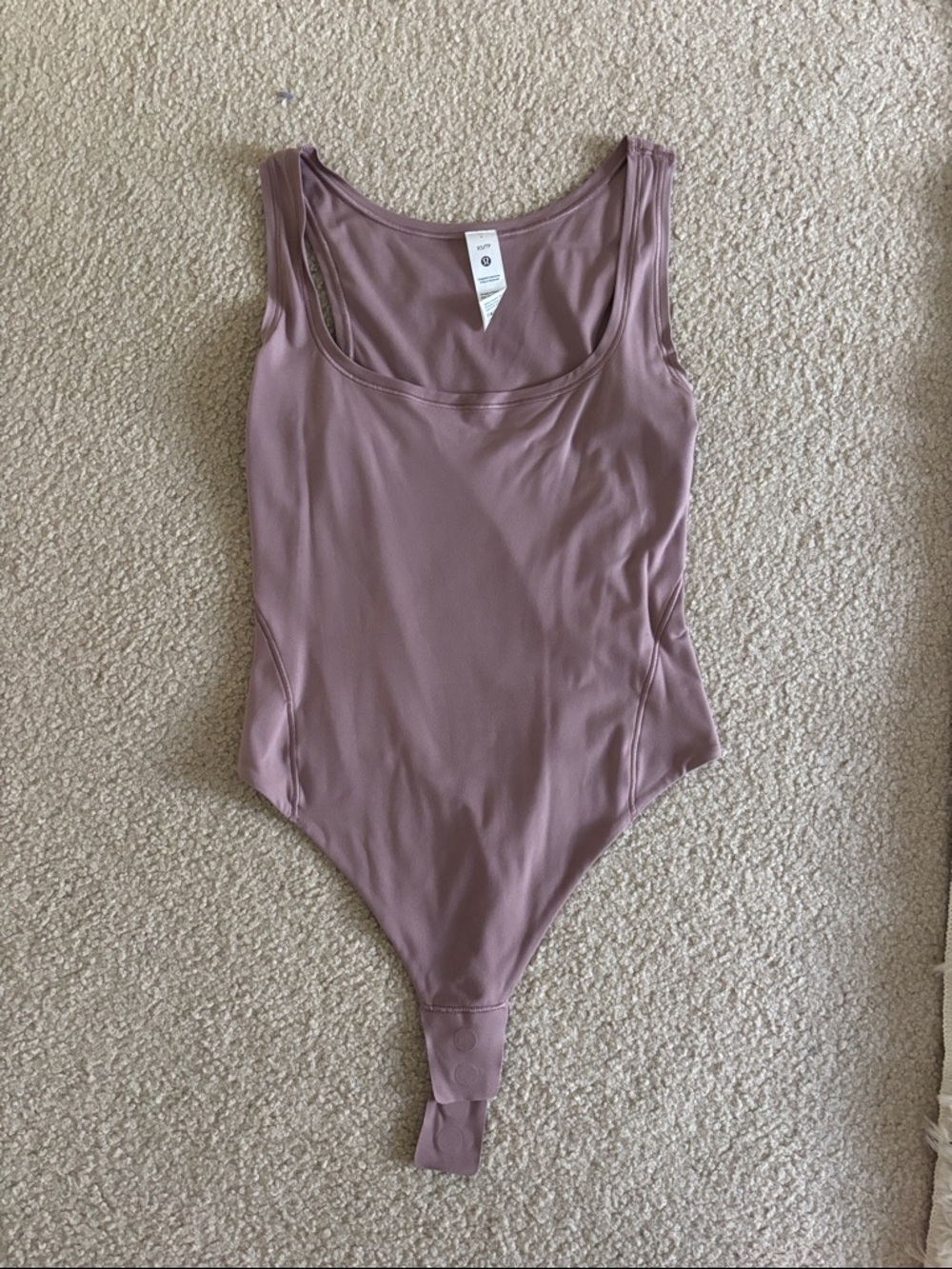 lululemon athletica Mauve/Pink Sleeveless Bodysuit